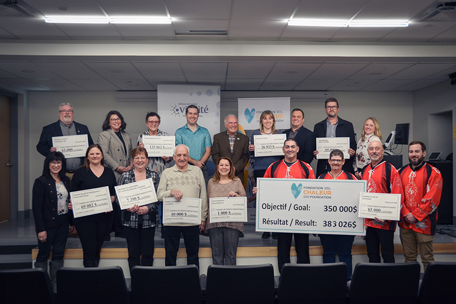 Donateurs qui ont contribué 1 000 $ ou plus à la campagne 2023 de la Fondation de l’Hôpital régional Chaleur