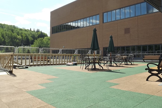 New therapeutic patio at the Campbellton Regional Hospital